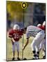 Referee Measuring for a First Down During a During a Pee Wee Football Game, Denver, Colorado, USA-null-Mounted Photographic Print