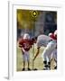 Referee Measuring for a First Down During a During a Pee Wee Football Game, Denver, Colorado, USA-null-Framed Photographic Print