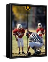 Referee Measuring for a First Down During a During a Pee Wee Football-null-Framed Stretched Canvas