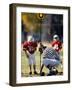 Referee Measuring for a First Down During a During a Pee Wee Football-null-Framed Photographic Print