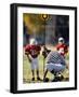 Referee Measuring for a First Down During a During a Pee Wee Football-null-Framed Photographic Print