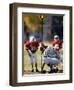 Referee Measuring for a First Down During a During a Pee Wee Football-null-Framed Photographic Print