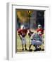 Referee Measuring for a First Down During a During a Pee Wee Football-null-Framed Photographic Print