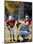 Referee Measuring for a First Down During a During a Pee Wee Football-null-Mounted Photographic Print