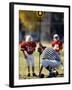 Referee Measuring for a First Down During a During a Pee Wee Football-null-Framed Photographic Print