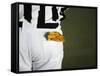 Referee with Penalty Flag in Pocket-Robert Michael-Framed Stretched Canvas