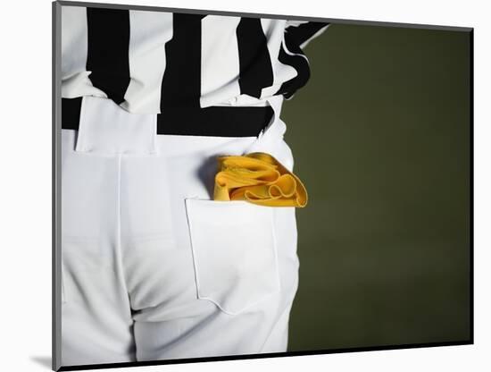 Referee with Penalty Flag in Pocket-Robert Michael-Mounted Photographic Print