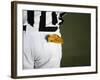 Referee with Penalty Flag in Pocket-Robert Michael-Framed Photographic Print