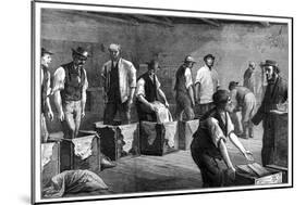 Refilling Chests in a Tea Warehouse, 1874-null-Mounted Giclee Print