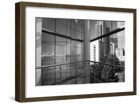 Reflected Cityscape-Christian Peacock-Framed Giclee Print