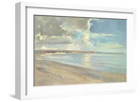 Reflected Clouds, Oxwich Beach, 2001-Timothy Easton-Framed Giclee Print