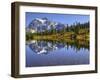 Reflected in Picture Lake, Mt. Shuksan, Heather Meadows Recreation Area, Washington, Usa-Jamie & Judy Wild-Framed Photographic Print