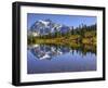 Reflected in Picture Lake, Mt. Shuksan, Heather Meadows Recreation Area, Washington, Usa-Jamie & Judy Wild-Framed Photographic Print