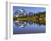 Reflected in Picture Lake, Mt. Shuksan, Heather Meadows Recreation Area, Washington, Usa-Jamie & Judy Wild-Framed Photographic Print