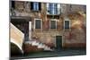 Reflected Light on Canalside Wall in Venice, Italy-Richard Bryant-Mounted Photo