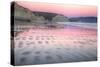 Reflected Sunset Light and Beach Pattern, Point Reyes-Vincent James-Stretched Canvas