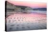 Reflected Sunset Light and Beach Pattern, Point Reyes-Vincent James-Stretched Canvas