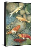 Reflecting Koi I-Megan Meagher-Framed Stretched Canvas