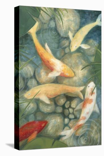 Reflecting Koi II-Megan Meagher-Stretched Canvas