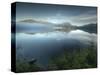 Reflection at Kennedy Lake Near the West Coast of Vancouver Island-Kyle Hammons-Stretched Canvas