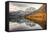 Reflection at Silver Lake, Sierra Nevada-Vincent James-Framed Stretched Canvas