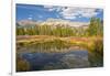 Reflection, Big Wood River, Autumn, Sawtooth NF, Idaho, USA-Michel Hersen-Framed Photographic Print