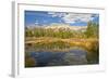 Reflection, Big Wood River, Autumn, Sawtooth NF, Idaho, USA-Michel Hersen-Framed Photographic Print