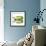 Reflection for Zen Stones and Orchid ,Green Leaf-Apollofoto-Framed Photographic Print displayed on a wall