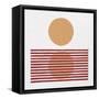Reflection I Yellow Red-Moira Hershey-Framed Stretched Canvas