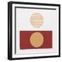 Reflection II Red Yellow-Moira Hershey-Framed Art Print