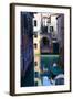 Reflection in a Canal, Venice, Italy-George Oze-Framed Photographic Print