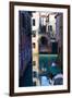 Reflection in a Canal, Venice, Italy-George Oze-Framed Photographic Print