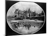 Reflection in Garden Pond of Biltmore House-null-Mounted Photographic Print