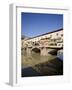 Reflection in the Arno River of the Ponte Vecchio, Florence, Tuscany, Italy, Europe-Olivieri Oliviero-Framed Photographic Print