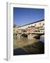 Reflection in the Arno River of the Ponte Vecchio, Florence, Tuscany, Italy, Europe-Olivieri Oliviero-Framed Photographic Print