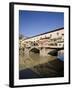 Reflection in the Arno River of the Ponte Vecchio, Florence, Tuscany, Italy, Europe-Olivieri Oliviero-Framed Photographic Print