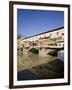 Reflection in the Arno River of the Ponte Vecchio, Florence, Tuscany, Italy, Europe-Olivieri Oliviero-Framed Photographic Print