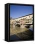 Reflection in the Arno River of the Ponte Vecchio, Florence, Tuscany, Italy, Europe-Olivieri Oliviero-Framed Stretched Canvas