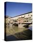 Reflection in the Arno River of the Ponte Vecchio, Florence, Tuscany, Italy, Europe-Olivieri Oliviero-Stretched Canvas