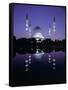 Reflection in Tranquil Water of the Sultan Salahuddin Abdul Aziz Shah Mosque-Gavin Hellier-Framed Stretched Canvas