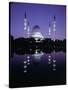 Reflection in Tranquil Water of the Sultan Salahuddin Abdul Aziz Shah Mosque-Gavin Hellier-Stretched Canvas