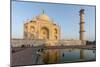 Reflection in Water. Taj Mahal at Sunset. Agra. India-Tom Norring-Mounted Photographic Print