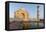 Reflection in Water. Taj Mahal at Sunset. Agra. India-Tom Norring-Framed Stretched Canvas