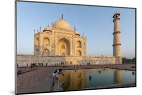 Reflection in Water. Taj Mahal at Sunset. Agra. India-Tom Norring-Mounted Photographic Print