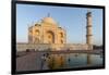 Reflection in Water. Taj Mahal at Sunset. Agra. India-Tom Norring-Framed Premium Photographic Print