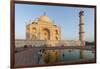 Reflection in Water. Taj Mahal at Sunset. Agra. India-Tom Norring-Framed Photographic Print