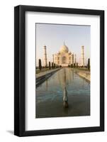 Reflection in Water. Taj Mahal at Sunset. Agra. India-Tom Norring-Framed Photographic Print