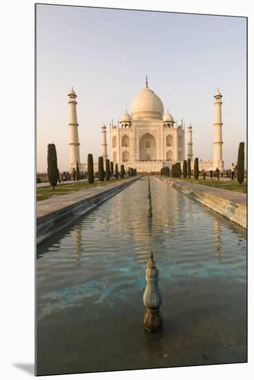 Reflection in Water. Taj Mahal at Sunset. Agra. India-Tom Norring-Mounted Premium Photographic Print