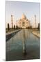 Reflection in Water. Taj Mahal at Sunset. Agra. India-Tom Norring-Mounted Premium Photographic Print