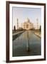 Reflection in Water. Taj Mahal at Sunset. Agra. India-Tom Norring-Framed Photographic Print